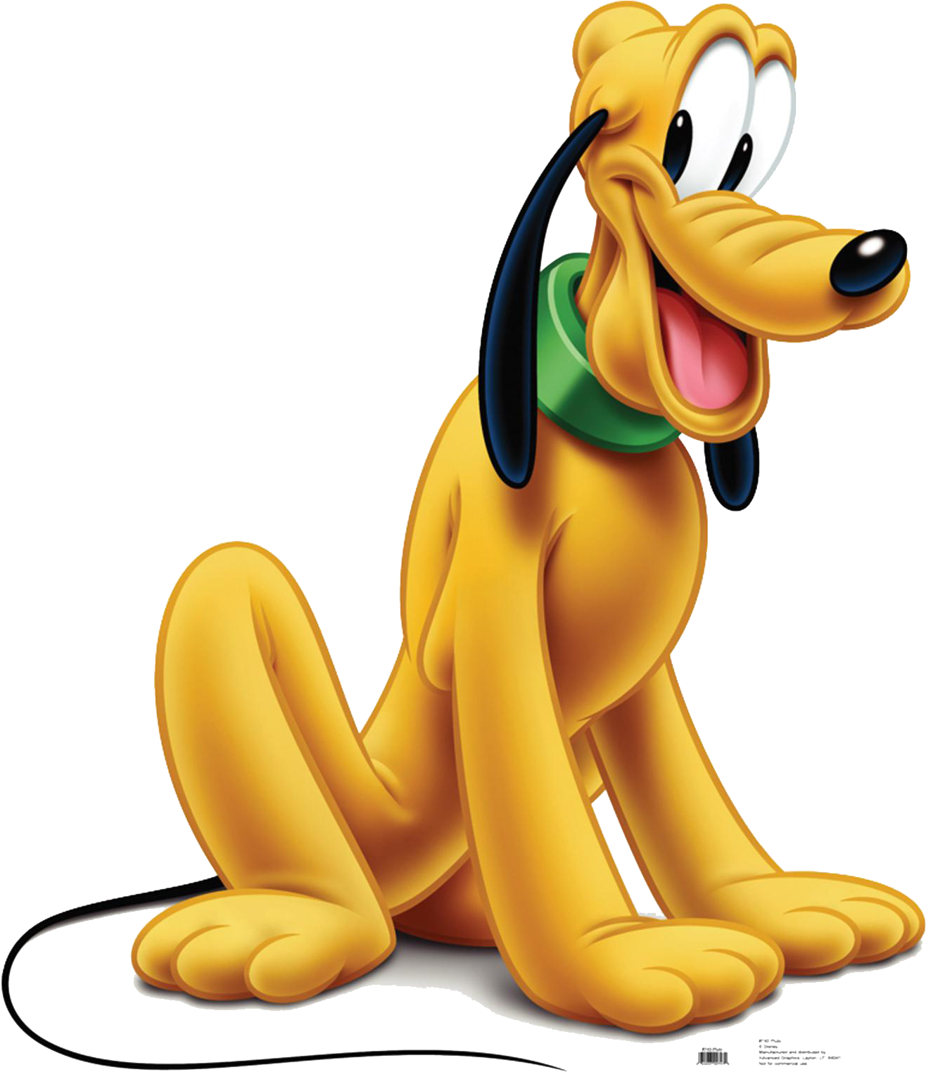 Disney Pluto Sitting Pose PNG Image