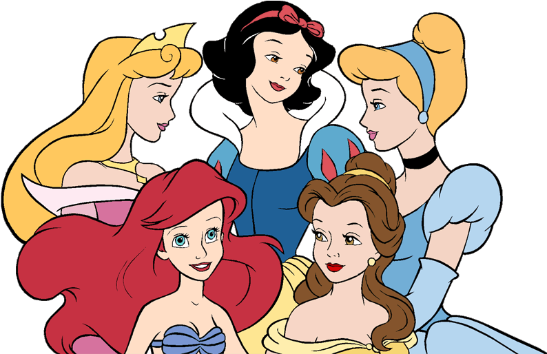 Disney Princesses Gathering PNG Image