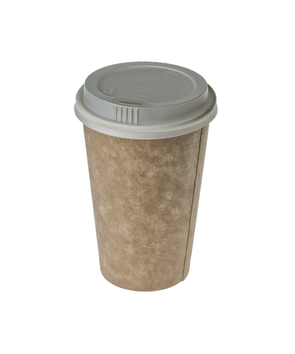 Disposable Coffee Cupwith Lid PNG Image