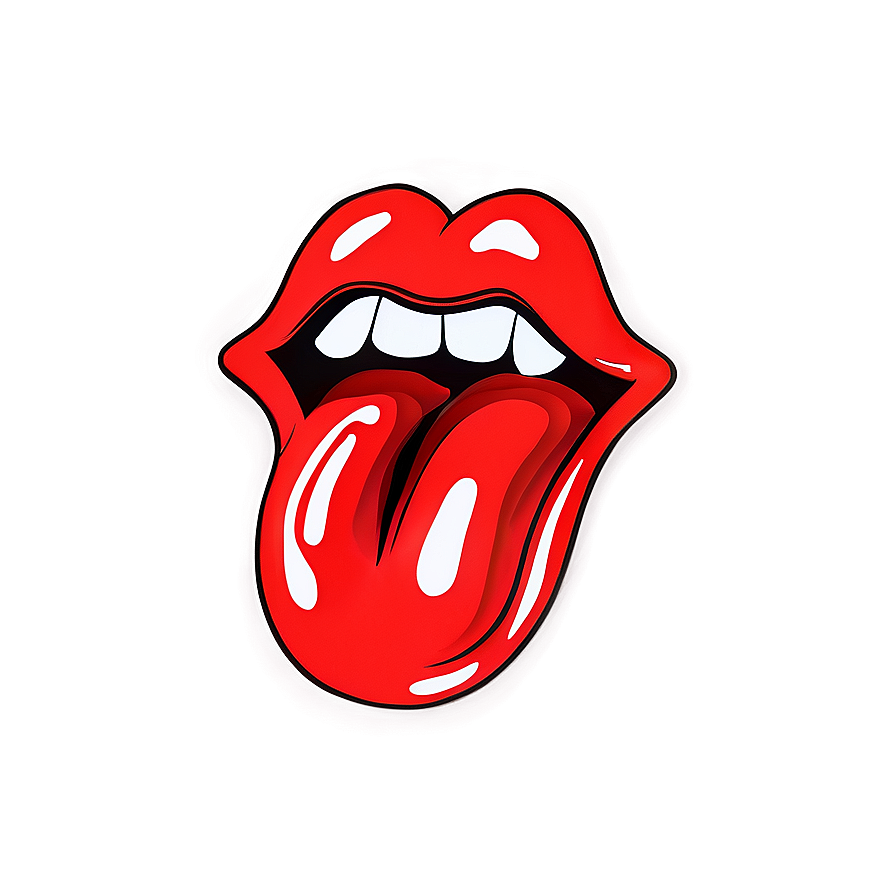 Distorted Rolling Stones Tongue Png 80 PNG Image