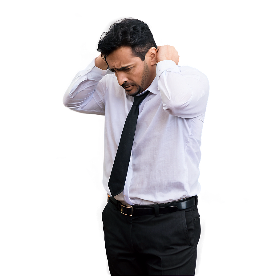 Distraught Man In Rain Png Ahg12 PNG Image