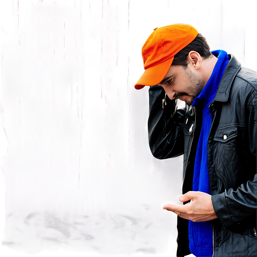 Distraught Man In Rain Png Cwa68 PNG Image