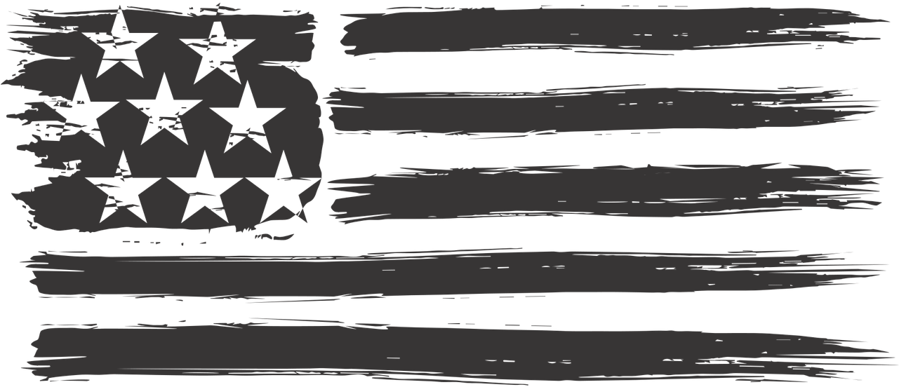 Distressed American Flag Graphic PNG Image