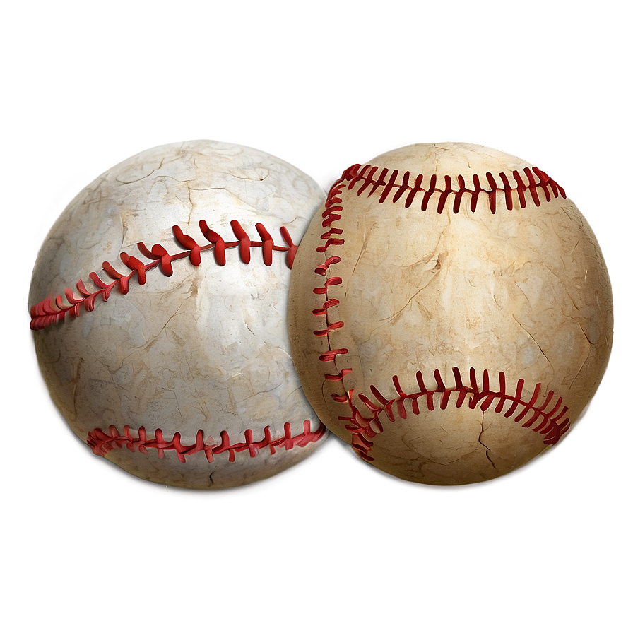 Distressed Baseball B PNG Image