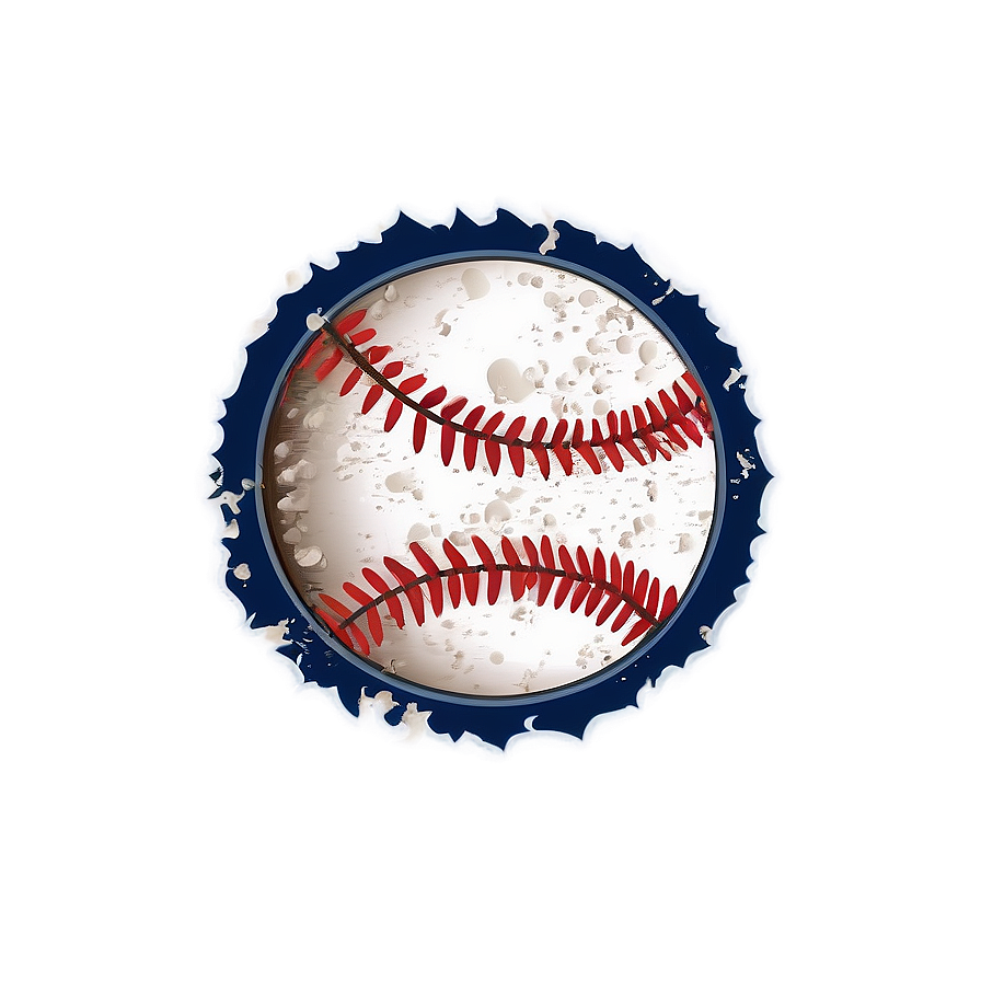 Distressed Baseball Emblem Png Kbs PNG Image