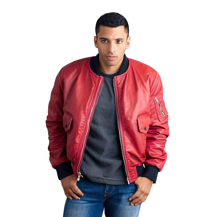 Distressed Bomber Jacket Edgy Png Hsd PNG Image