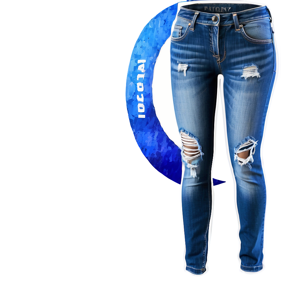 Distressed Denim Skinny Jeans Png 33 PNG Image