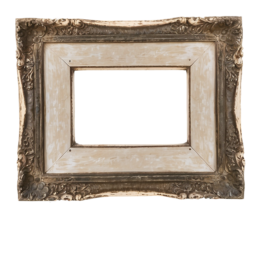 Distressed Picture Frame Png Htf PNG Image