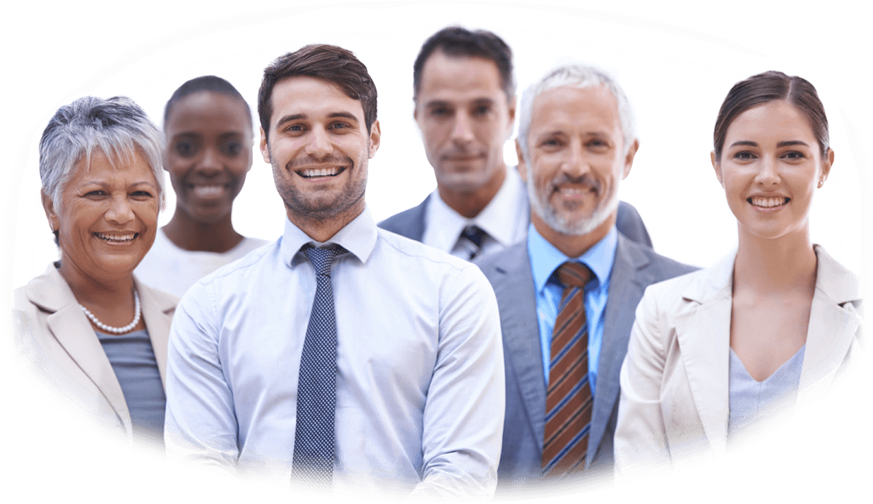 Diverse Professional Team Smiling PNG Image