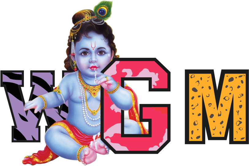 Divine Infant Krishna Flute PNG Image