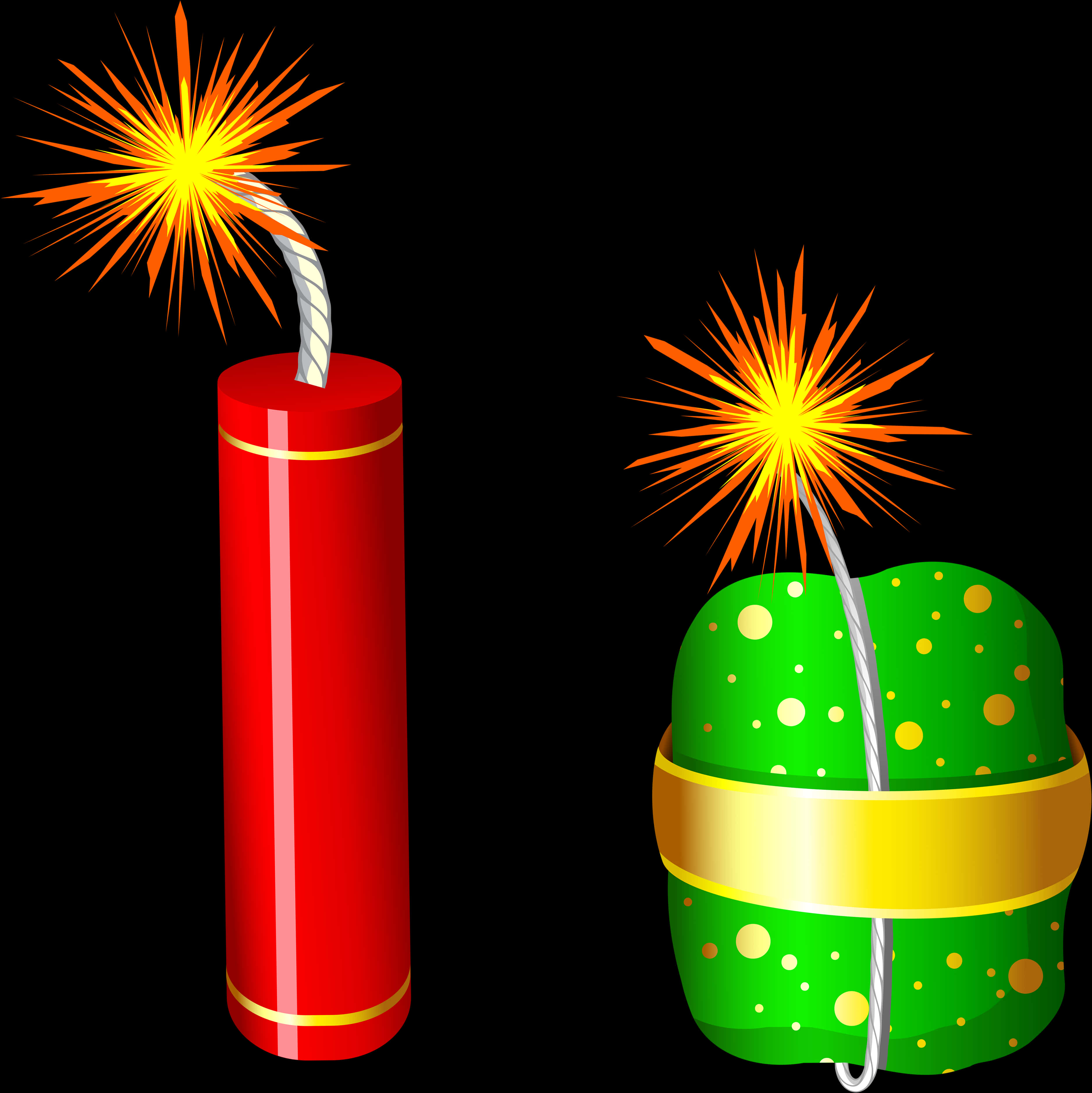 Diwali_ Firecrackers_ Vector_ Graphic PNG Image