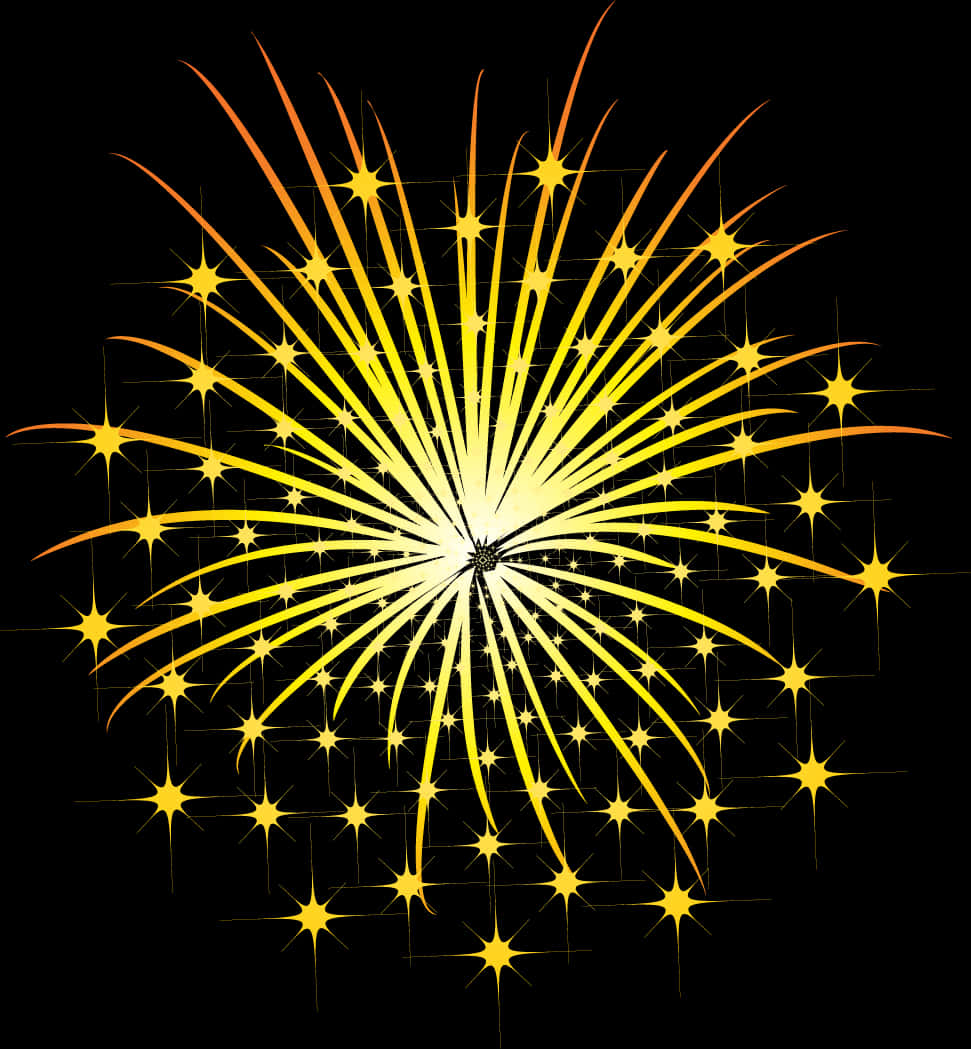 Diwali Firework Explosion Illustration PNG Image