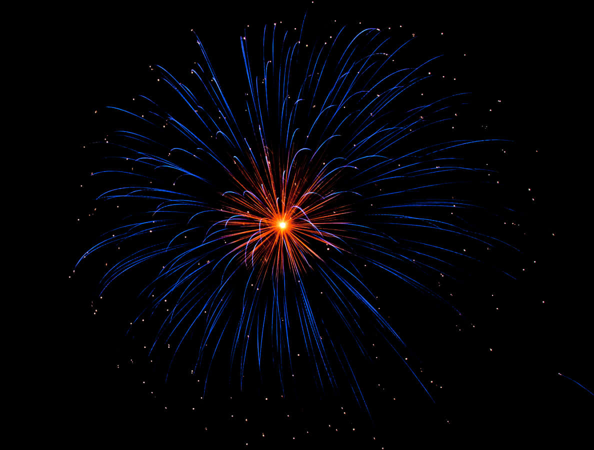 Diwali Firework Explosion Night Sky PNG Image