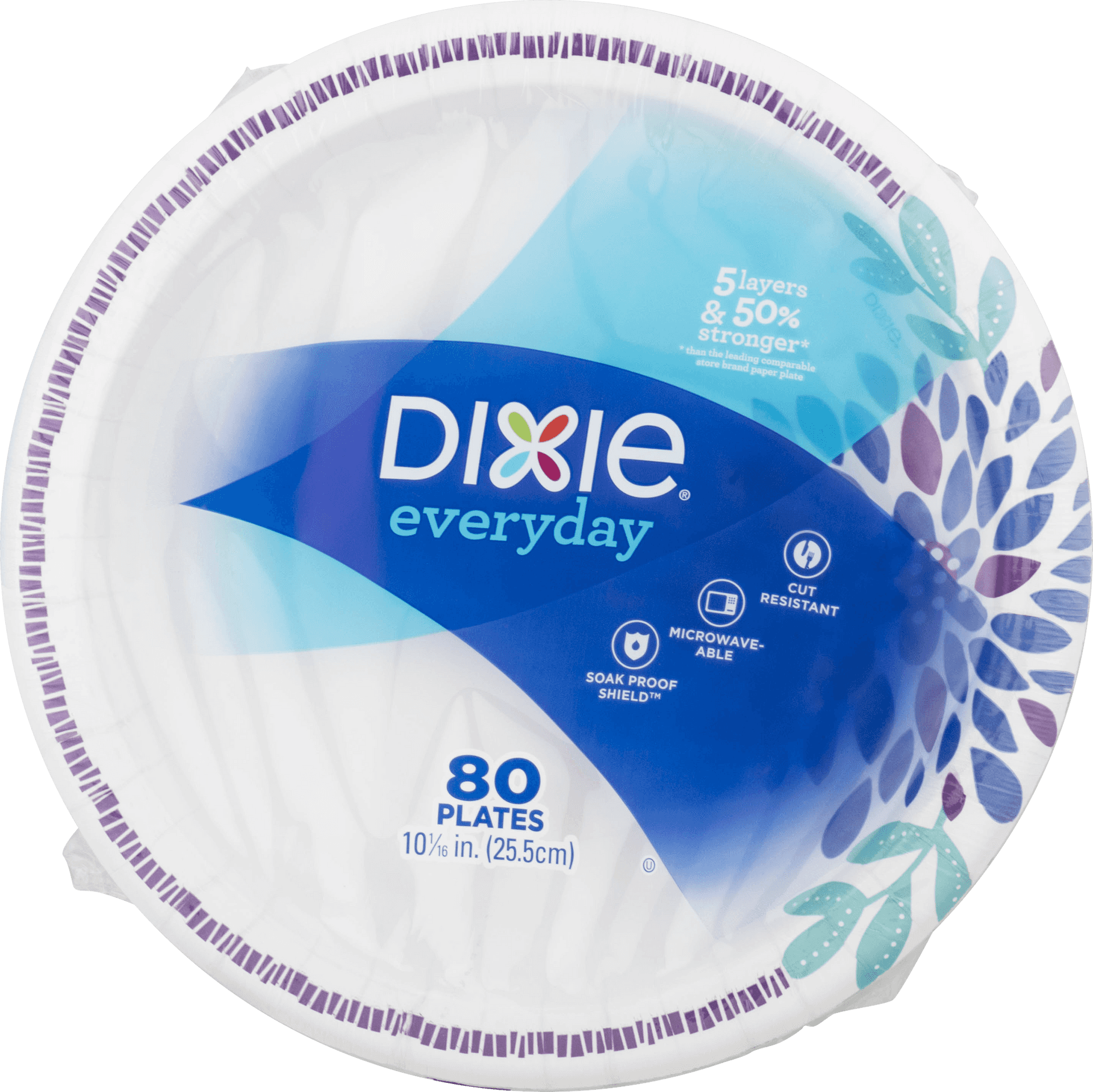 Dixie Everyday Paper Plates Packaging PNG Image