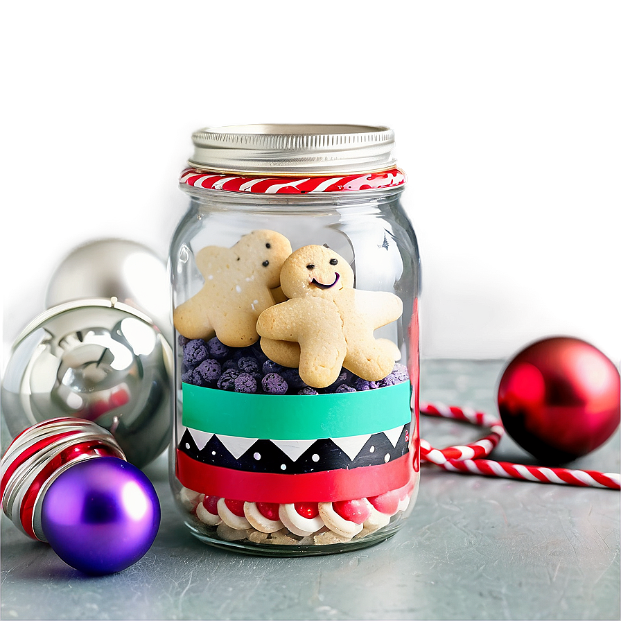 Diy Christmas Cookie Mix Jars Png Eur PNG Image