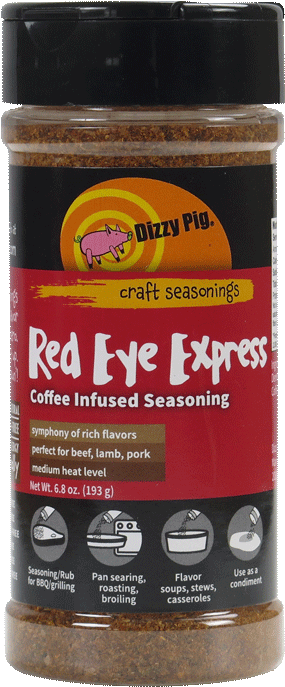 Dizzy Pig Red Eye Express Seasoning Bottle PNG Image