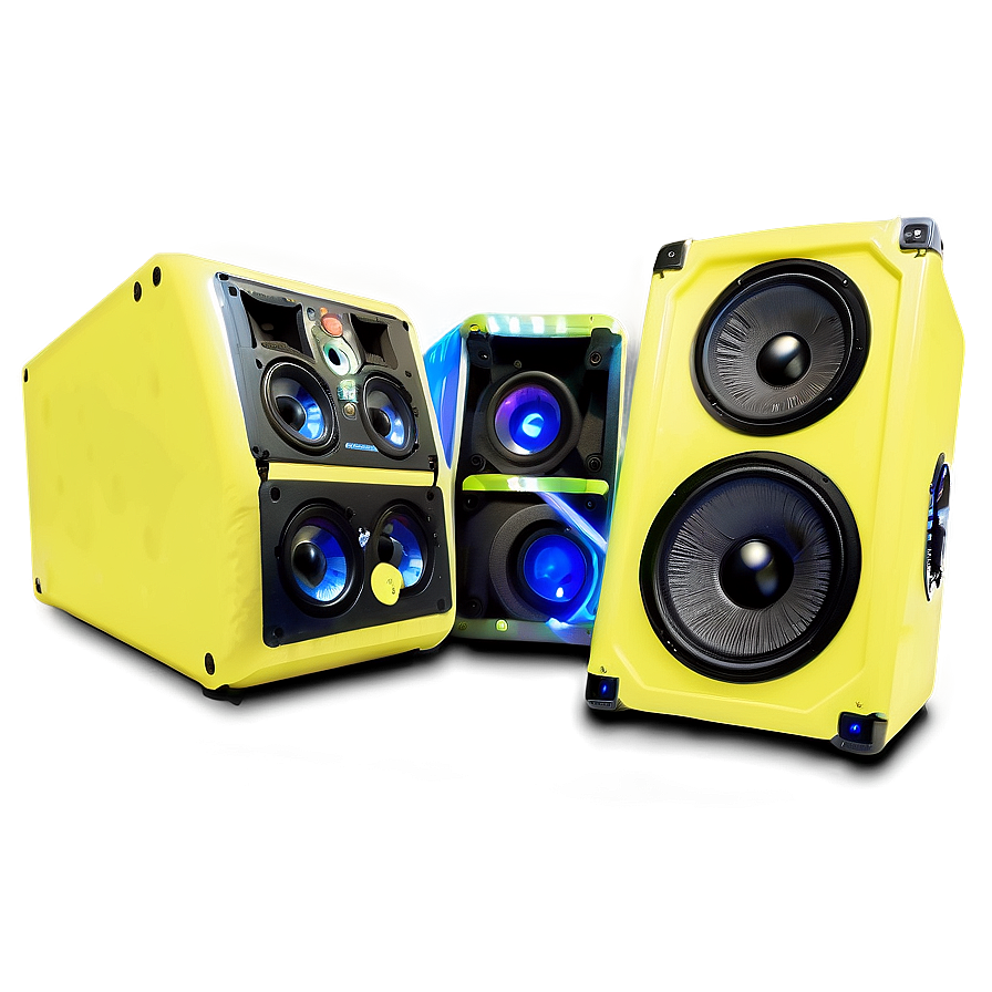 Dj Speakers With Lights Png 06292024 PNG Image