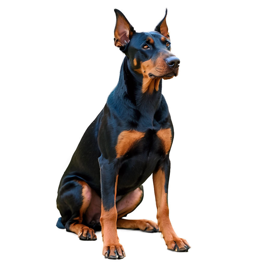 Doberman At Sunset Png 06252024 PNG Image