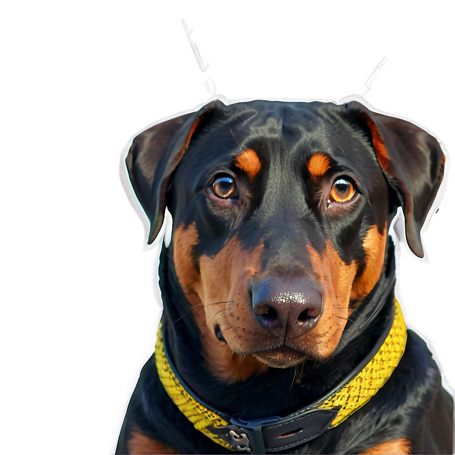 Doberman On Guard Png Qnm94 PNG Image