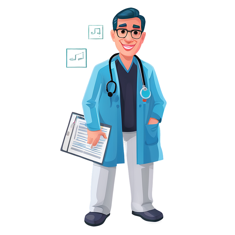 Doctor Cartoon Character Set Png Bto13 PNG Image