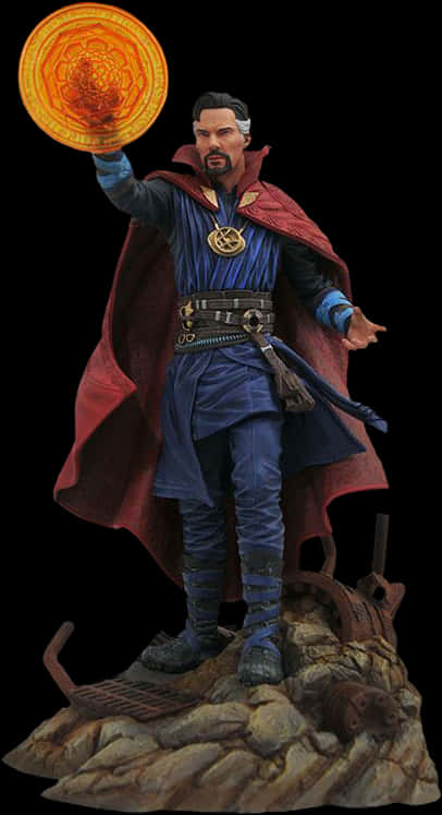 Doctor Strange Casting Spell Action Figure PNG Image