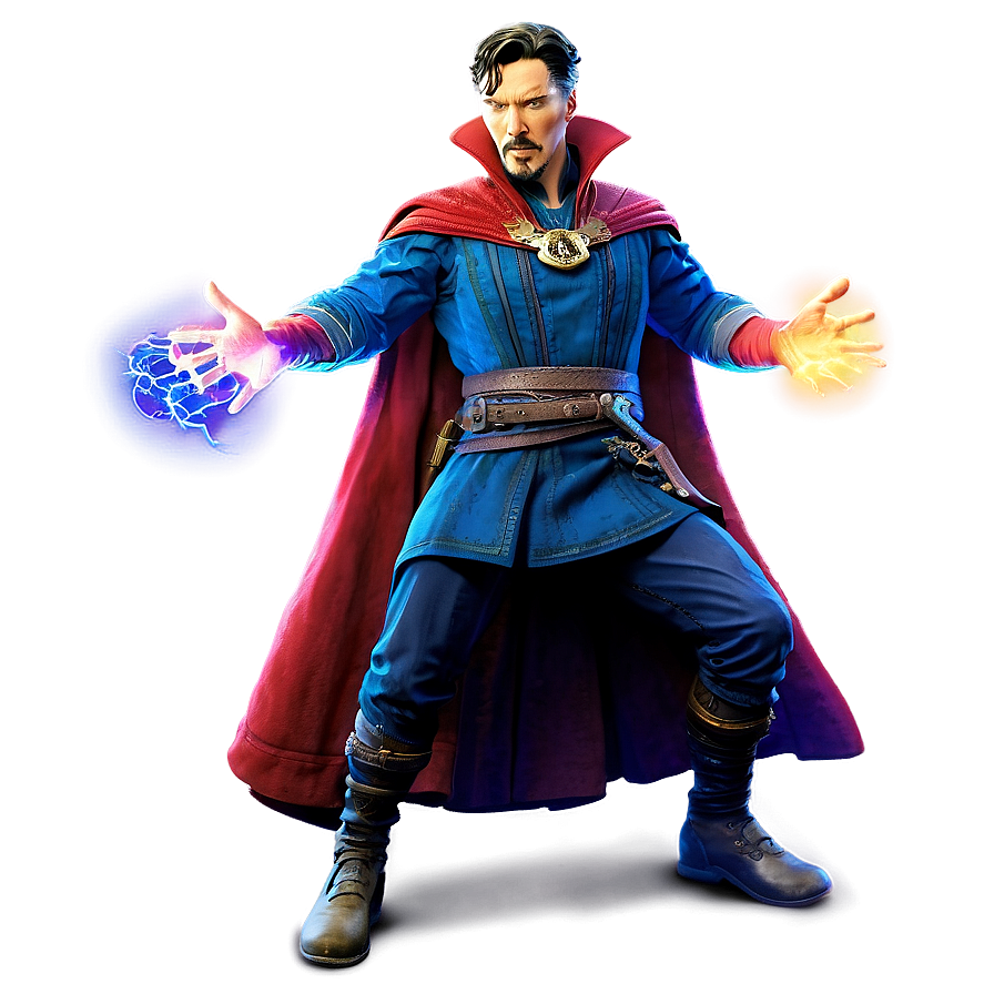 Doctor Strange In Battle Stance Png Hrl PNG Image