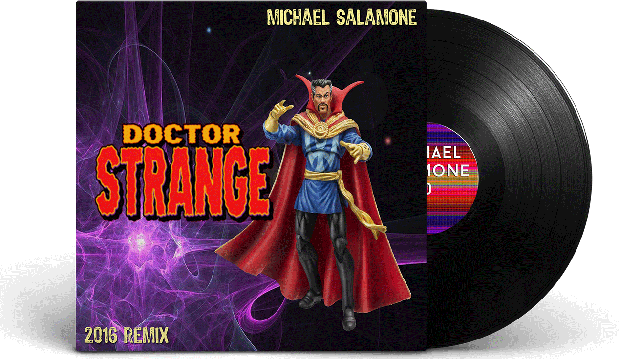 Doctor Strange2016 Remix Vinyl Album Cover PNG Image