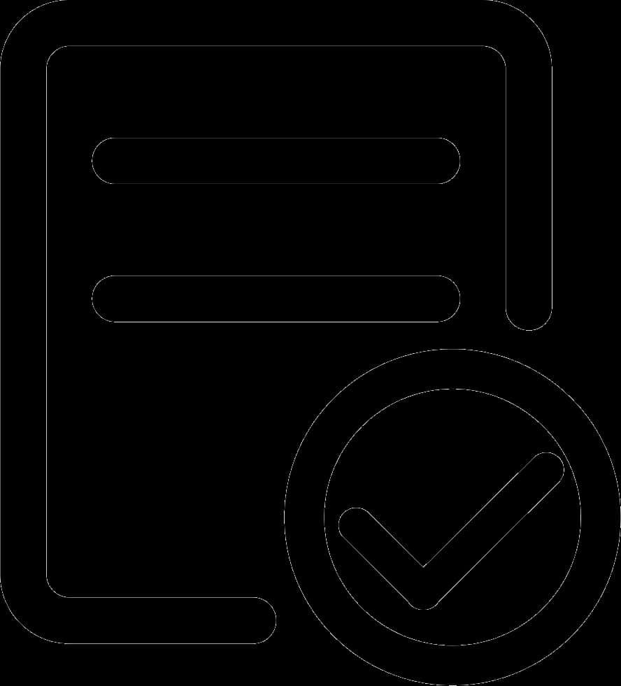 Document Checkmark Icon PNG Image