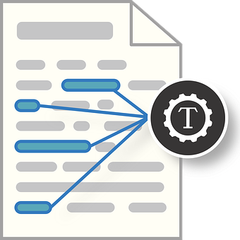 Document Text Extraction Icon PNG Image