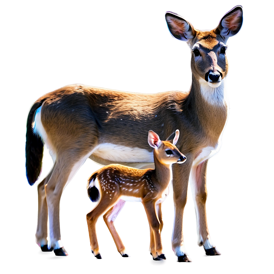 Doe Family Scene Png Cjk PNG Image