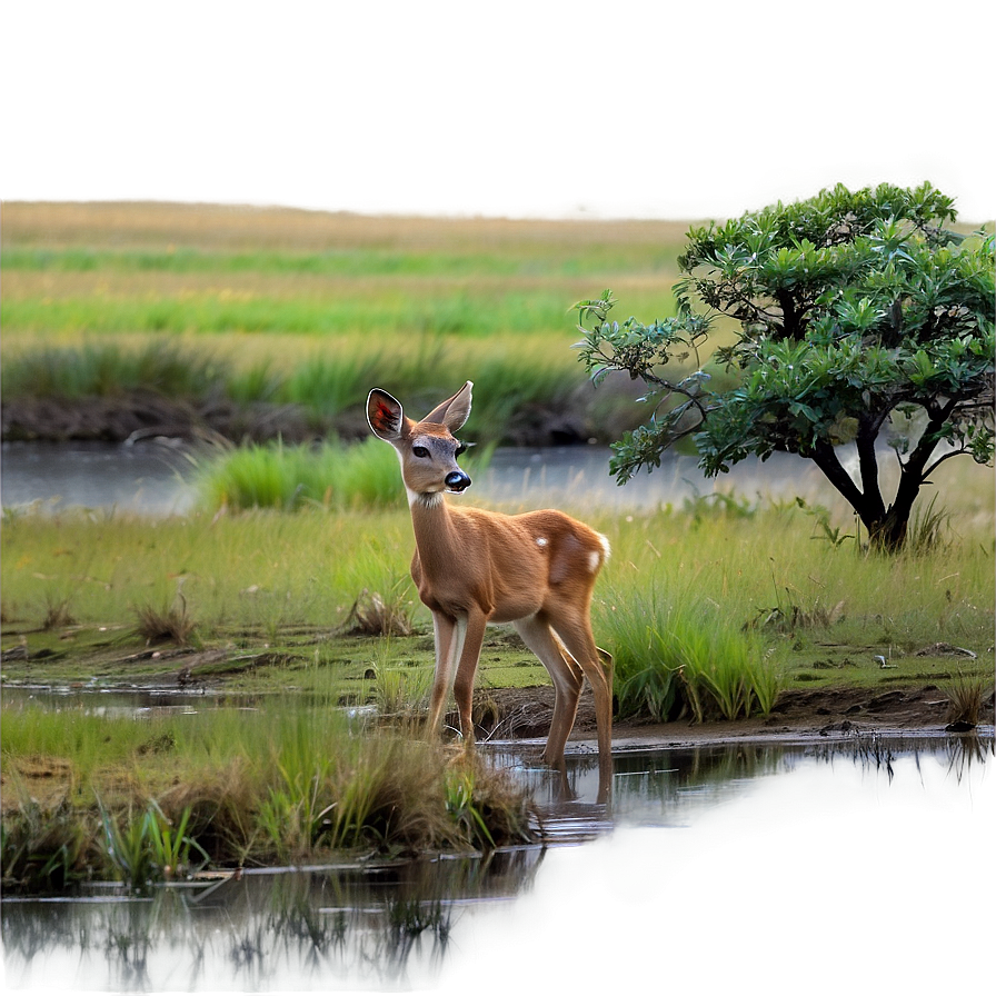 Doe In Natural Habitat Png 06292024 PNG Image