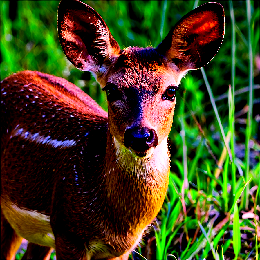 Doe In Wildlife Sanctuary Png Ita PNG Image