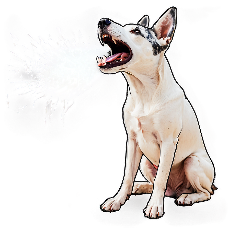 Dog Barking In Snow Png Alv PNG Image