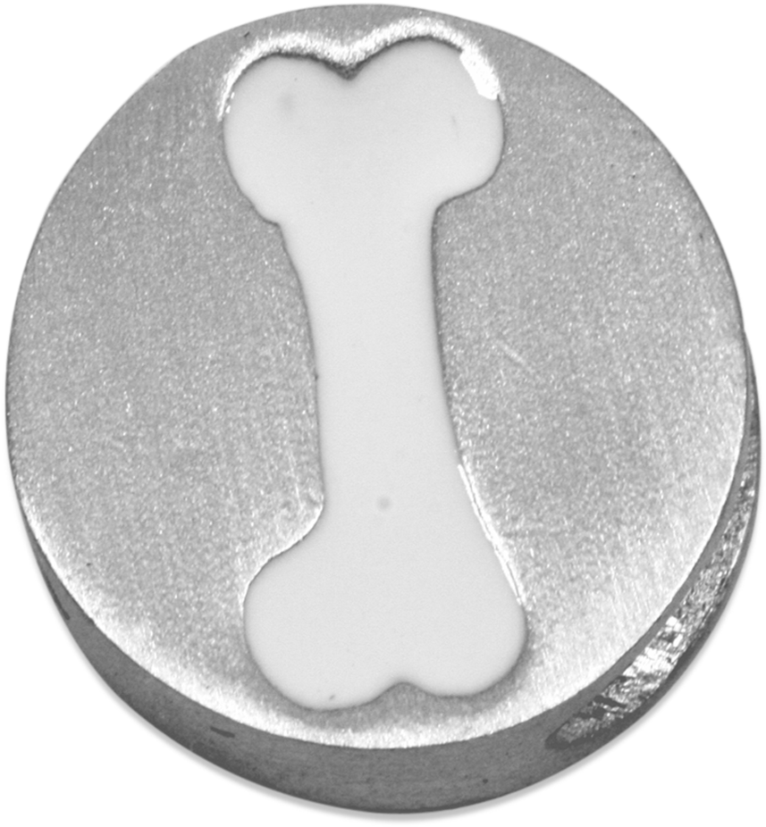 Dog Bone Embossed Metal Token PNG Image