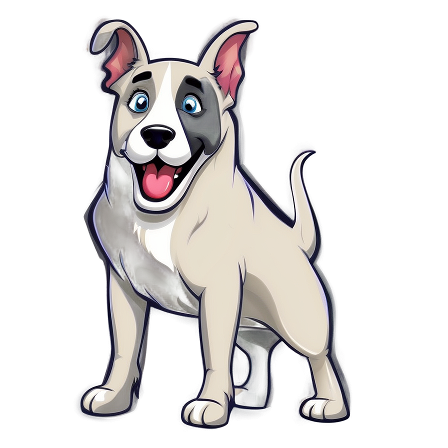 Dog Cartoon Drawing Png Qsd PNG Image