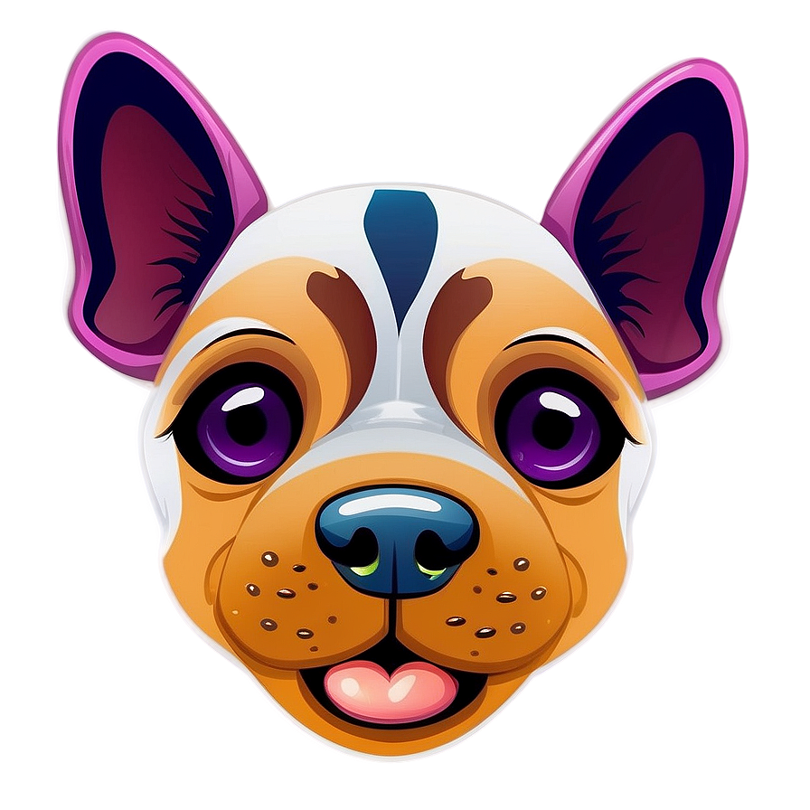 Dog Face In Cartoon Style Png Kxm71 PNG Image