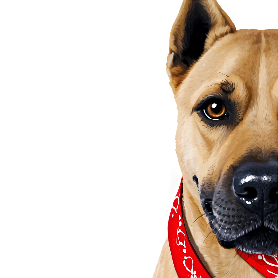 Dog Face With Bandana Png 85 PNG Image