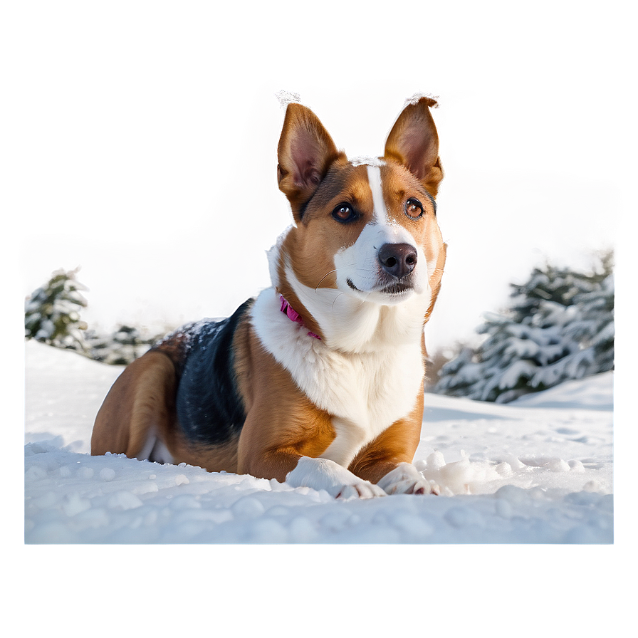 Dog In Snow Png 04292024 PNG Image