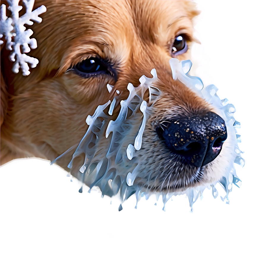 Dog Nose With Snowflakes Png 18 PNG Image