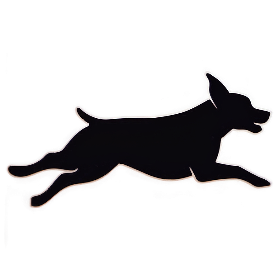 Dog Silhouette Leaping Png Xwl30 PNG Image