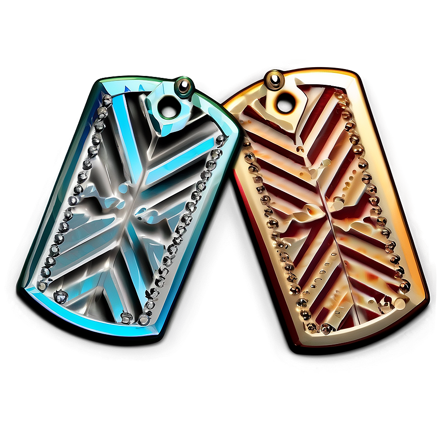 Dog Tag With Geometric Patterns Png 92 PNG Image