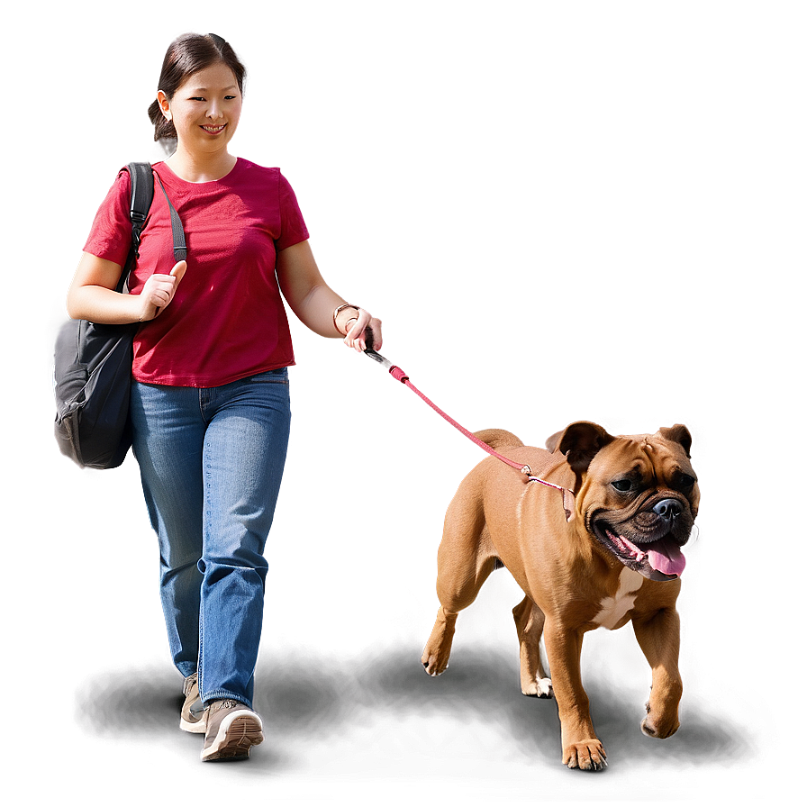 Dog Walking A PNG Image