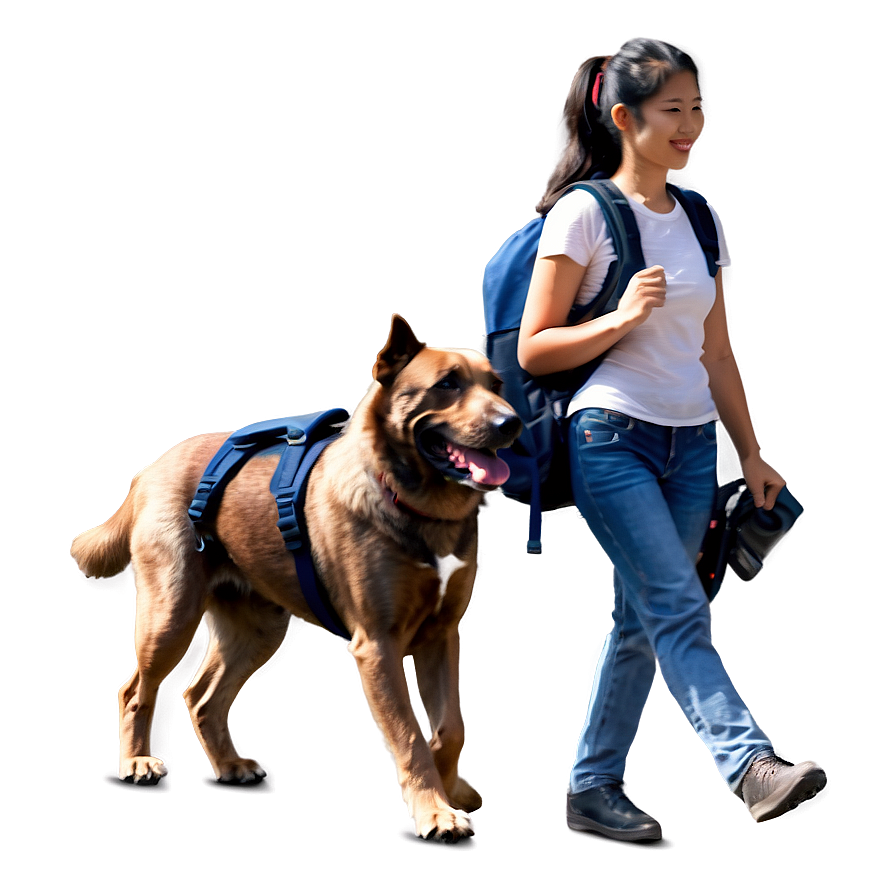 Dog Walking Backpack Png Ojq68 PNG Image