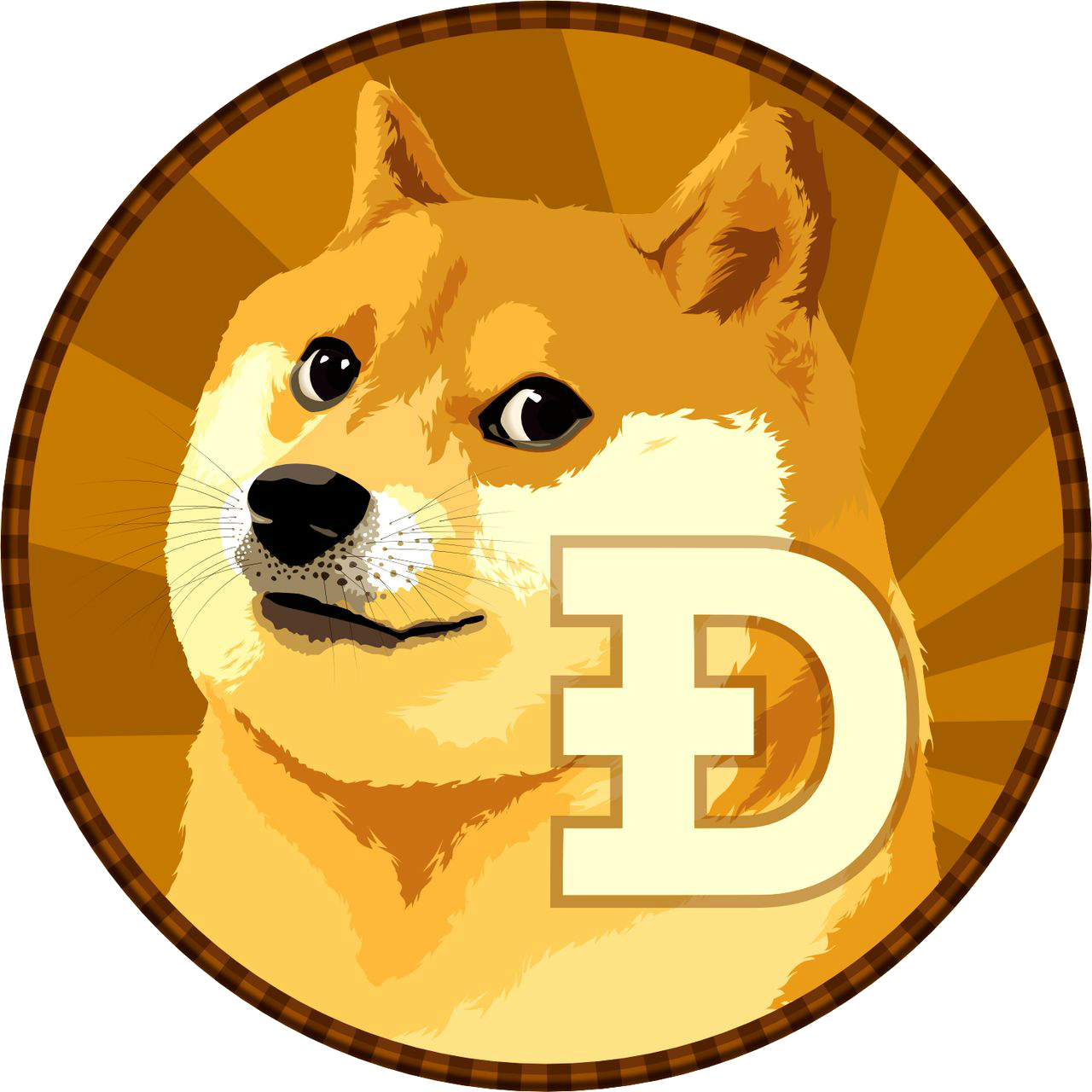 Dogecoin Cryptocurrency Mascot PNG Image