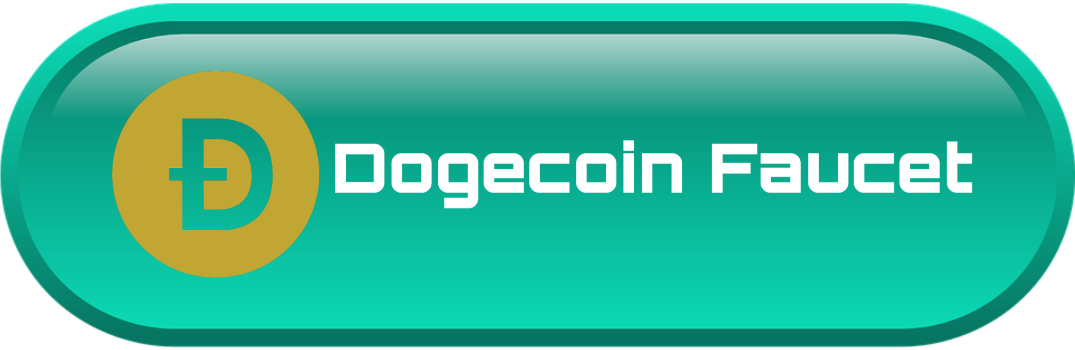 Dogecoin Faucet Button PNG Image