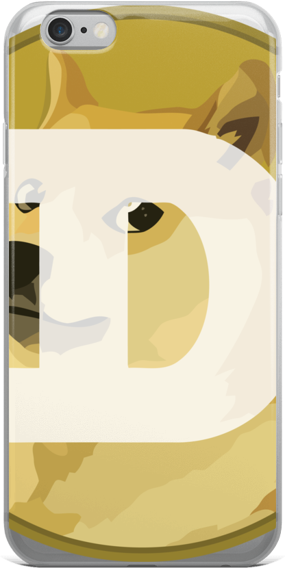 Dogecoin Themed Phone Case PNG Image