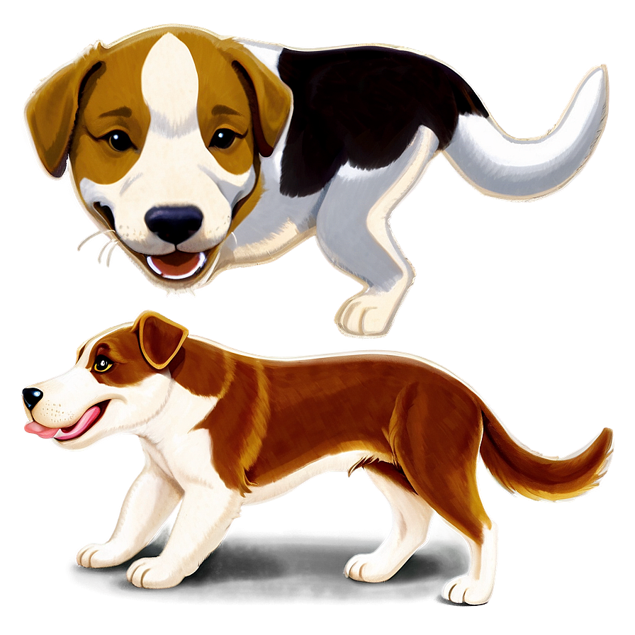 Dogs Playing Png Unn PNG Image