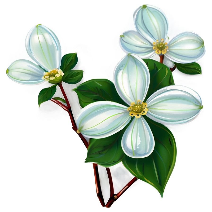 Dogwood Illustration Png Hns PNG Image