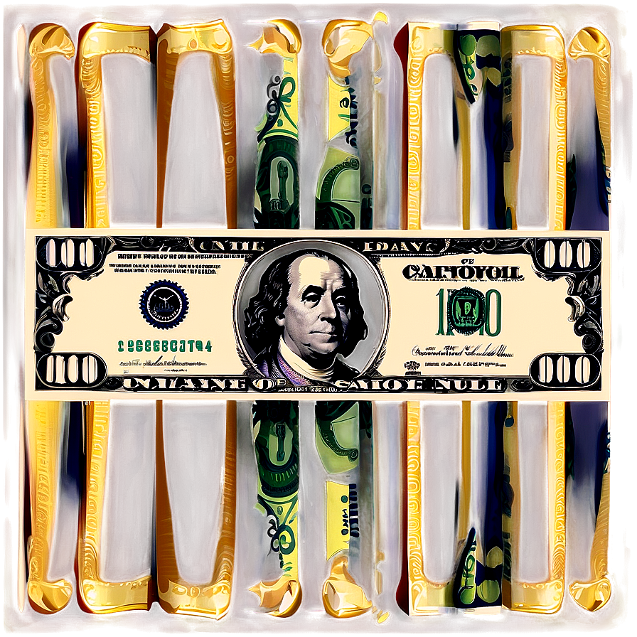 Dollar Bills Pattern Png Qrk PNG Image