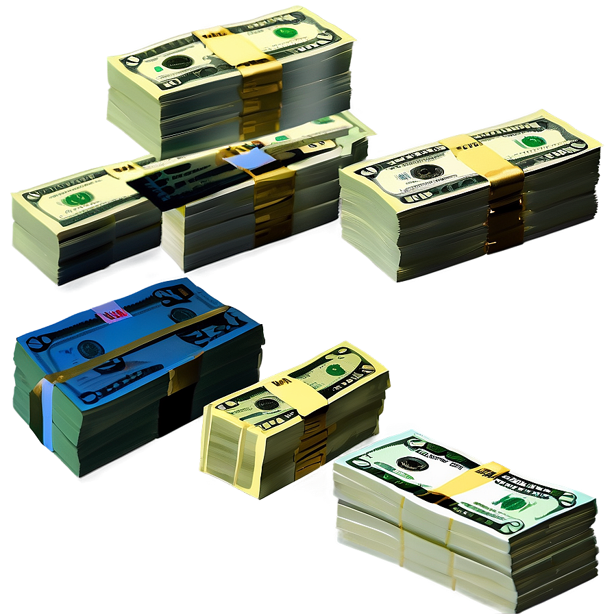 Dollar Bills Stack Side View Png 79 PNG Image